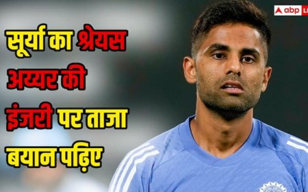 सूर्यकुमार यादव ने दी श्रेयस अय्यर की सेहत को लेकर ताजा अपडेट, जानिए क्या कुछ बताया