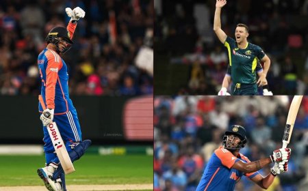 गिल-सूर्या, तिलक-दुबे, सब रहे फ्लॉप, सिर्फ अभिषेक-हर्षित चमके; दूसरे टी20 में भारत ने बनाए 125 रन