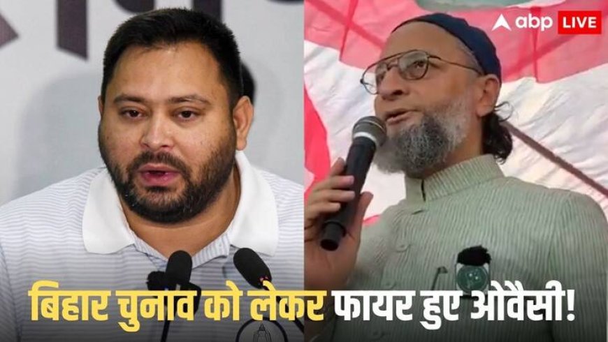 Asaduddin Owaisi Target Tejashwi Yadav: बिहार में चुनावों का ऐलान होते ही ओवैसी ने किसके लिए किया आपत्तिजनक शब्द का इस्तेमाल, गठबंधन पर बड़ा दावा