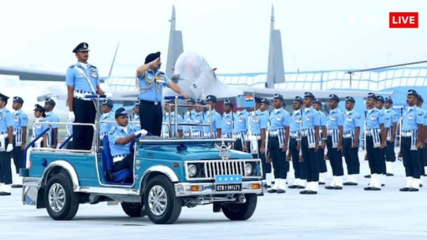 राफेल, सुखोई और मिग-29... जब आसमान में छाए रहे फाइटर जेट, एयरफोर्स डे पर भारतीय वायुसेना का जश्न