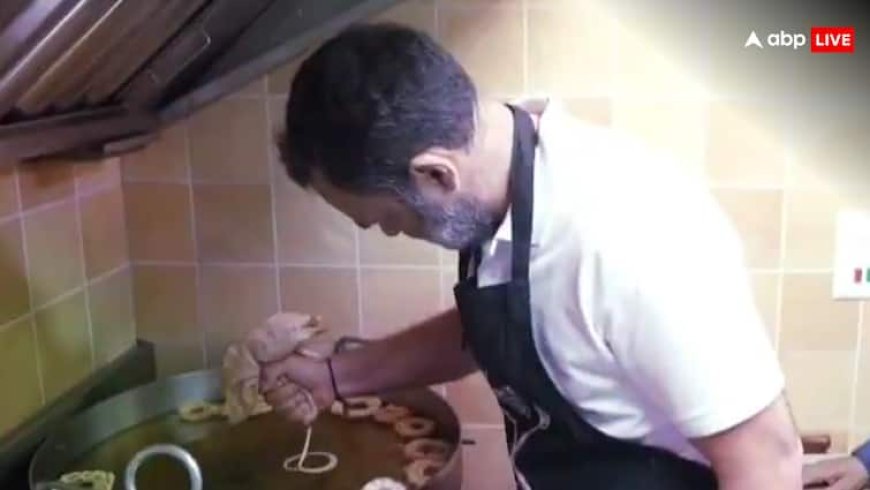VIDEO: दिवाली पर राहुल गांधी ने बनाए इमरती और बेसन के लड्डू, दुकान के मालिक बोले- ‘बस आपकी शादी का इंतजार’