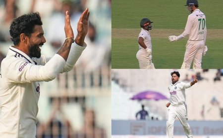 IND vs SA: कोलकाता में दूसरे दिन गिरे 15 विकेट, जडेजा-कुलदीप के चंगुल में फंसी दक्षिण अफ्रीका; जीत के करीब भारत