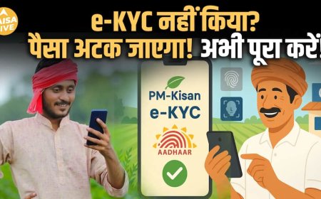 e-KYC नहीं किया तो किस्त रुकेगी; PM Kisan की बड़ी update | Step-by-Step Guide | Paisa Live