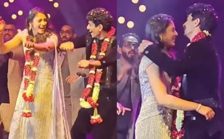 Smriti Mandhana Palash Muchhal: तेनु लेके मैं जावांगा... स्मृति मंधाना और पलाश ने जमकर किया डांस, दूल्हा-दुल्हन का डांस वीडियो वायरल
