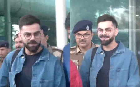 पूर्व कप्तान एमएस धोनी के शहर पहुंचे विराट कोहली, एयरपोर्ट पर किसके साथ दिखे?