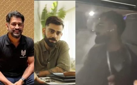 Virat Kohli at Dhoni House: रांची में अभ्यास के बाद MS Dhoni के घर 'डिनर' पर पहुंचे विराट कोहली, वीडियो हुआ वायरल