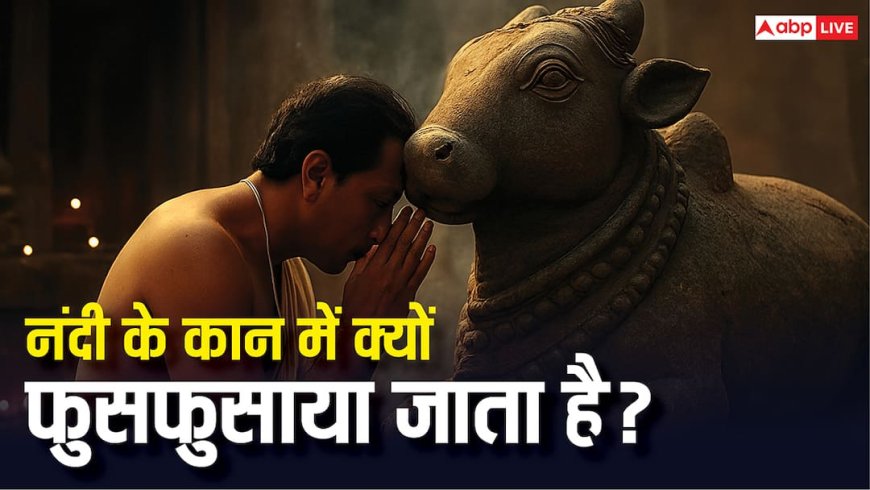 नंदी के कानों में क्यों फुसफुसाते हैं भक्त? जानिए इसके पीछे की मान्यताएं