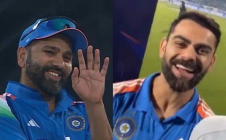 Watch: 'मैं वापस मोटा हो जाऊंगा...', केक देखकर बोले रोहित शर्मा; विराट कोहली की भी छूटी हंसी