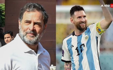 कल हैदराबाद जाएंगे राहुल गांधी, स्टार फुटबॉलर लियोनेल मेस्सी से करेंगे मुलाकात 