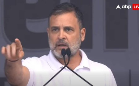 'हम सत्य और अहिंसा के साथ नरेन्द्र मोदी को हराकर दिखाएंगे', रामलीला मैदान से राहुल गांधी की हुंकार