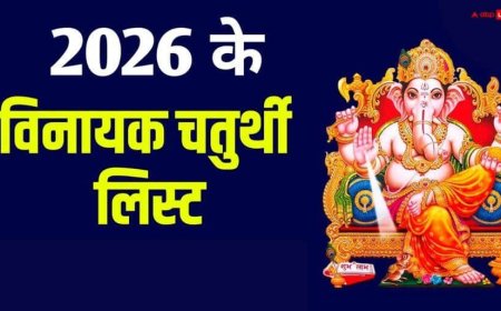 Vinayak Chaturthi 2026 Date List: साल 2026 में विनायक चतुर्थी की पूरी लिस्ट, देखें गणेश चतुर्थी कब है