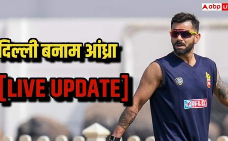 Andhra vs Delhi Live Score: रिकी भुई की फिफ्टी से आंध्र मजबूत, 30 ओवर बाद स्कोर 134/2