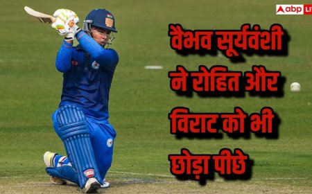 14 साल के वैभव सूर्यवंशी ने मचा दी तबाही, रोहित-विराट के शतक भी पड़े फीके