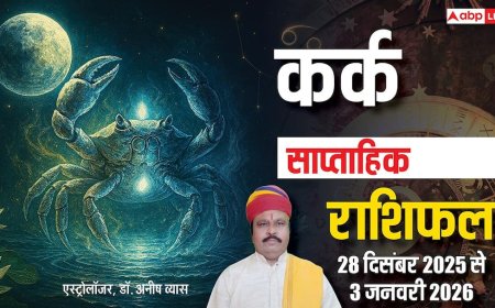 कर्क साप्ताहिक राशिफल 28 दिसंबर 2025 से 3 जनवरी 2026: काम का दबाव बढ़ेगा, भावनात्मक फैसलों से बचें