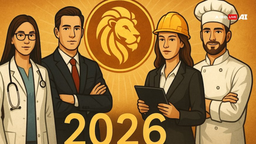 सिंह राशि 2026 करियर में सफलता के योग! नौकरी, व्यापार और धन के मामले में मिलेगा लाभ