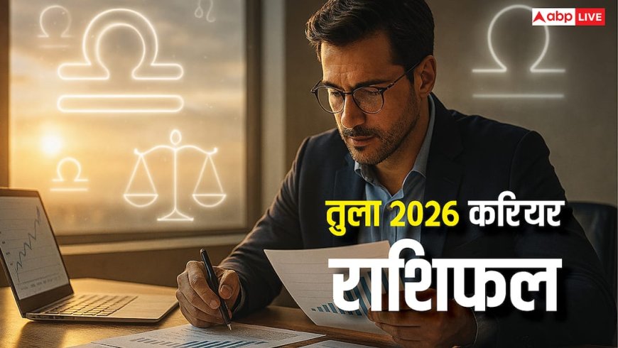तुला राशि 2026 करियर राशिफल, चुनौतियों के बीच अवसर और सफलता के संकेत! पढ़ें राशिफल