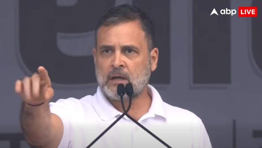 'हम सत्य और अहिंसा के साथ नरेन्द्र मोदी को हराकर दिखाएंगे', रामलीला मैदान से राहुल गांधी की हुंकार