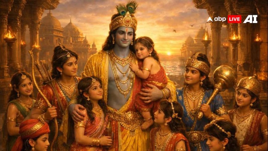 श्री कृष्ण के 99 बच्चों की अनसुनी कहानी जानें उनके वीर पुत्रों और रहस्यमयी पुत्रियों के बारे में!