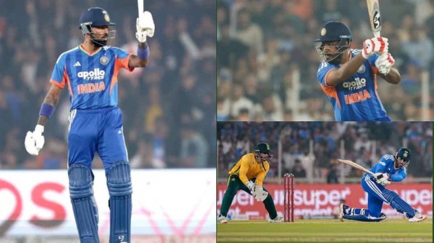 IND vs SA 5th T20: हार्दिक पांड्या की 16 गेंद में फिफ्टी, तिलक-सैमसन भी गरजे, अहमदाबाद में भारत ने ठोक दिए 231 रन