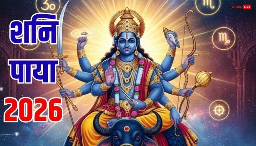 Shani Paya 2026: 2026 में किन राशियों पर होगा शनि का स्वर्ण, चांदी, लौहा, तांबा पाया, जानें राशियों पर प्रभाव