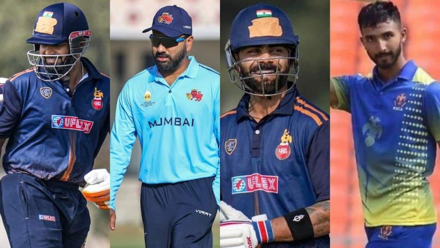 Vijay Hazare Trophy: रोहित शर्मा फ्लॉप, फिर गरजा विराट का बल्ला, आज विजय हजारे ट्रॉफी में किस-किसने मचाया धमाल