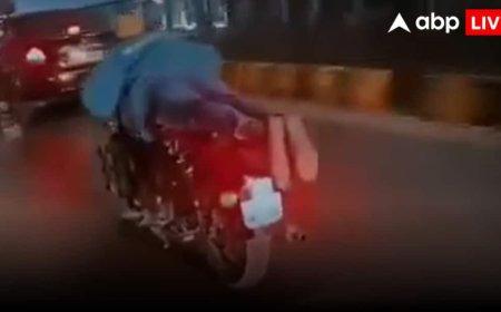 Hyderabad Bike Stunt: रील का जानलेवा जुनून! चलती बाइक पर 'सुपरमैन' बना युवक और फिर...