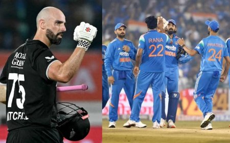 राजकोट में 'सुपर फ्लॉप' रही टीम इंडिया, डेरिल मिचेल के आगे एक न चली, न्यूजीलैंड ने 7 विकेट से हराया