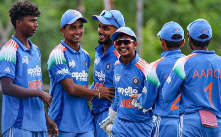 U19 World Cup: अंडर-19 वर्ल्ड कप के पहले मैच में भारतीय गेंदबाजों ने बरपाया कहर, 107 पर ढेर यूएसए; हेनिल पटेल ने लिए 5 विकेट
