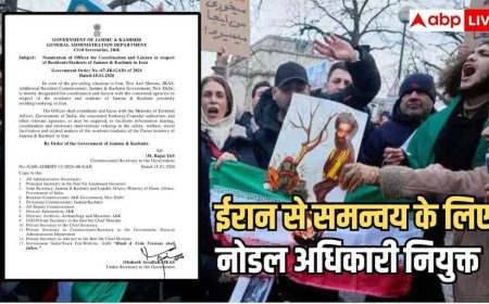 जम्मू-कश्मीर सरकार ने नोडल अधिकारी नियुक्त किया, ईरान में भारतीयों की सुरक्षा का जिम्मा, ये अधिकार मिले