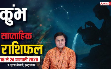 Kumbh Weekly Horoscope 2026: कुंभ 18-24 जनवरी राशिफल, सेहत का ध्यान रखें, आर्थिक उतार-चढ़ाव संभव!