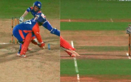 OUT या नॉट आउट, दिल्ली-मुंबई के मैच में तगड़ा बवाल; बीच मैदान में जबरदस्त ड्रामा