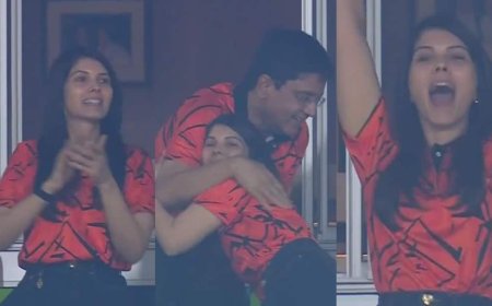 Watch: लगातार चौथी बार फाइनल में पहुंची सनराइजर्स की टीम, खुशी से उछल पड़ी काव्या मारन; भावुक होकर पिता को लगाया गले