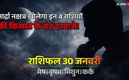 Aaj Ka Rashifal: आर्द्रा नक्षत्र और द्वादशी का संयोग, क्या कहते हैं मेष, वृषभ, मिथुन और कर्क राशि के सितारे? जानें 30 जनवरी का राशिफल