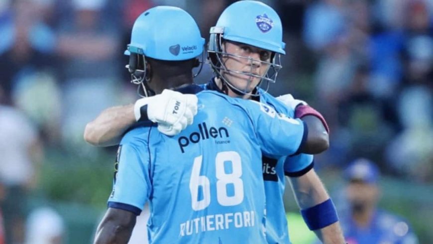 SA20 लीग में शेरफेन रडरफोर्ड ने ठोके महज 15 गेंदों में 47 रन, लगातार लगे 6, 6, 6, 6, 6, 6