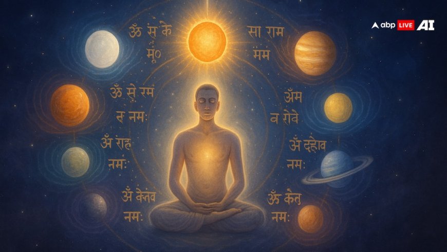 मन अशांत है? जानिए 9 ग्रहों का वो मंत्र जो शांति, शक्ति और हीलिंग देता है!