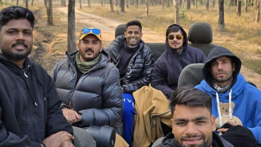 बेखौफ टीम इंडिया ने बाघों के बीच जमाया डेरा, अंधेरी रात में की जंगल की सैर; खुद देख लीजिए गजब नजारा