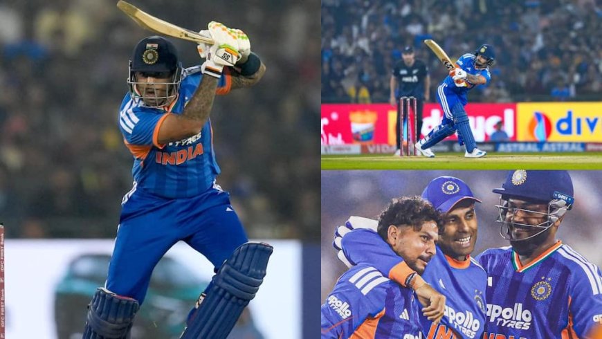 भारत-न्यूजीलैंड दूसरे टी20 में टूटे 5 बड़े रिकॉर्ड, टीम इंडिया का ऐतिहासिक रन चेज; न्यूजीलैंड के गेंदबाज ने कटाई नाक