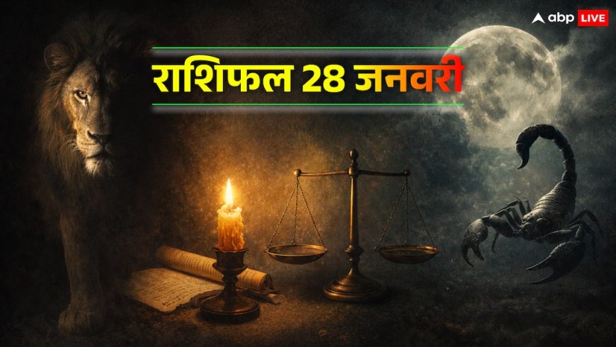 राशिफल 28 January 2026: सिंह-वृश्चिक सहित इन 4 राशियों के लिए आज बंद रहेंगे 'तरक्की के द्वार', दोपहर तक का समय है सबसे बड़ा कांटा!