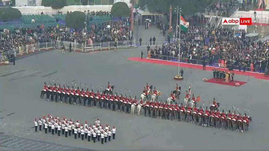 जोश हाई और संकल्प दृढ़... दिल्ली के विजय चौक पर बीटिंग रिट्रीट सेरेमनी, PM मोदी और राष्ट्रपति द्रौपदी मुर्मू मौजूद