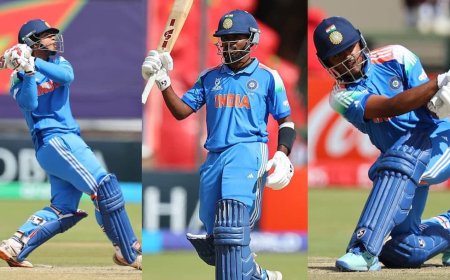 भारत ने अफगानिस्तान को हराकर 10वीं बार वर्ल्ड कप फाइनल में बनाई जगह, आरोन जॉर्ज का शतक; किया सबसे बड़ा चेज