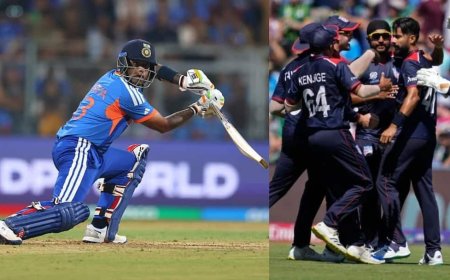 IND vs USA 1st Innings Highlights: USA से अकेले लड़े सूर्यकुमार यादव, किसी ने भी नहीं दिया साथ; भारत ने दिया है 162 का लक्ष्य