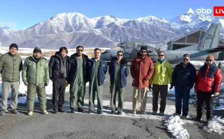 बर्फबारी के कारण लद्दाख और कश्मीर के बीच संपर्क टूटा, कारगिल में IAF ने यात्रियों को किया रेस्क्यू