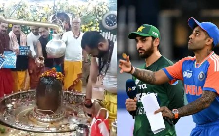 IND vs PAK मैच में टीम इंडिया की जीत के लिए उज्जैन के महाकाल मंदिर में खास पूजा, मंत्रोच्चारण के साथ हुआ जलाभिषेक