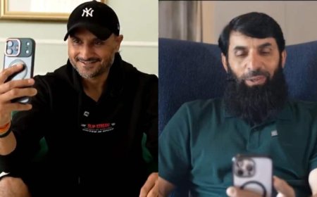 IND vs PAK मैच से पहले हरभजन सिंह ने मिस्बाह उल हक को लगाई वीडियो कॉल, जानें क्या हुई बातचीत