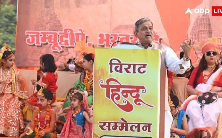 जयपुर: विराट हिंदू सम्मेलन में पहुंचे संघ सरकार्यवाह दत्तात्रेय होसबाले, कहा- भारत में जन्म लेना सौभाग्य की बात