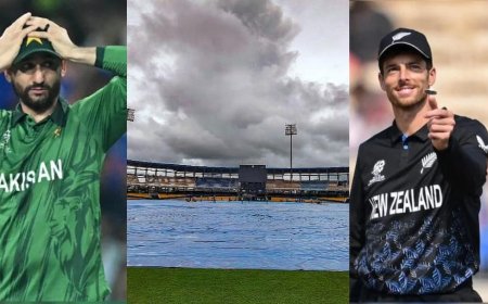 NZ vs PAK Match Abandoned: बारिश की भेंट चढ़ा सुपर-8 का पाकिस्तान बनाम न्यूजीलैंड मैच, एक्शन को तरसी फैंस की आंखें, एक भी गेंद का नहीं हुआ खेल
