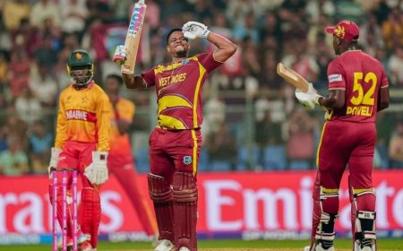 वेस्टइंडीज ने रचा इतिहास, टूटते-टूटते बचा सबसे बड़े टोटल का वर्ल्ड रिकॉर्ड; जिम्बाब्वे की बंपर पिटाई