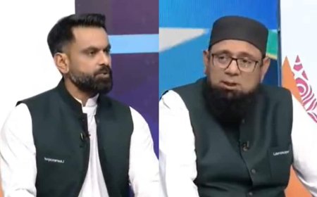 लाइव TV पर आपस में भिड़े पाकिस्तान के 2 पूर्व क्रिकेटर्स, अपने दामाद का बचाव करने लगा दिग्गज? वीडियो वायरल