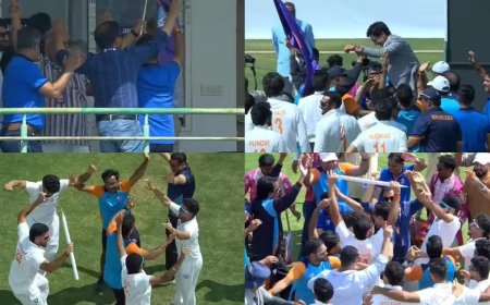 Watch: मैदान पर बजा ढोल, खिलाड़ी-अधिकार सब नाचे; चैंपियन बनने के बाद जम्मू-कश्मीर ने ऐसे मनाया जश्न