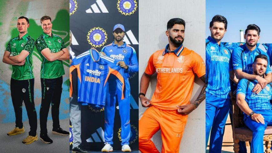 T20 वर्ल्ड कप के लिए 7 टीमें कर चुकी हैं जर्सी लांच, देखें भारत, अफगानिस्तान समेत सभी टीमों की किट